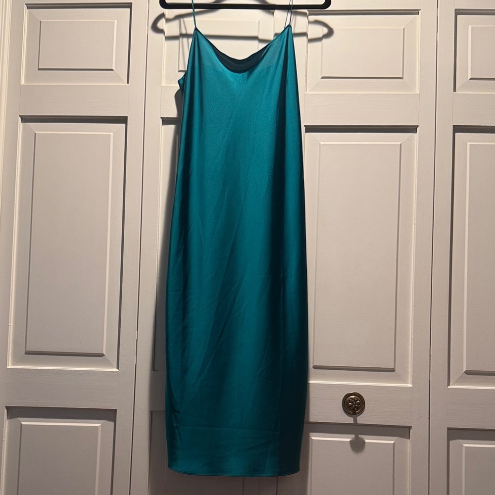 J. Crew Teal Midi Dress